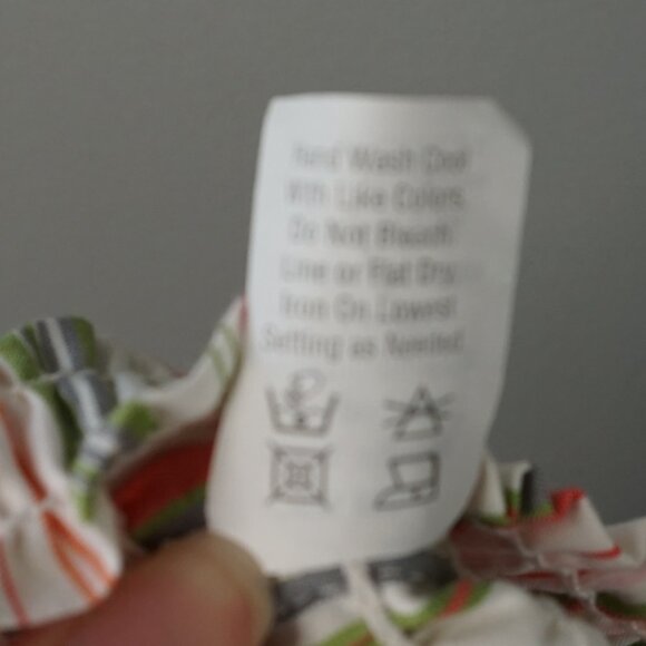 Mystic Sun Strapless Smocked Midi White Striped Sundress with Ruffle Hem size S - Picture 16 of 16